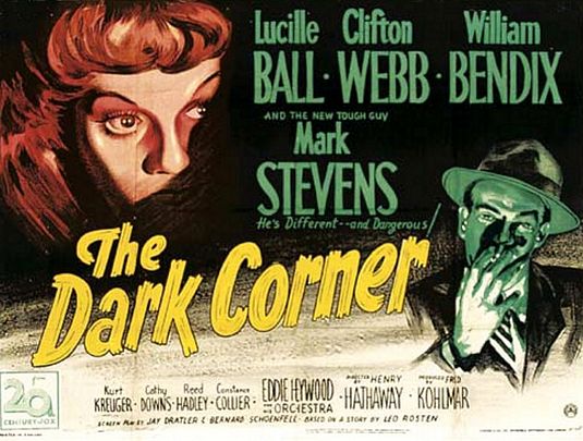 Image result for film noir poster the dark corner